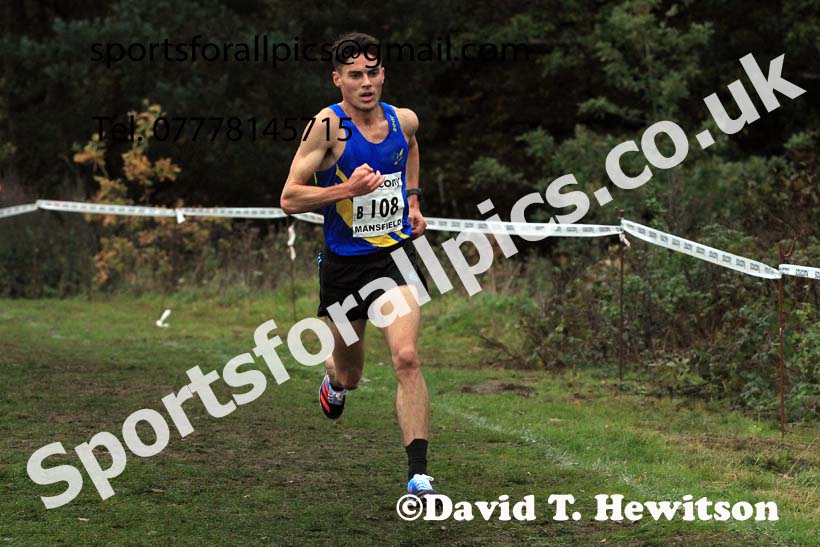 Senior Men, 2022 National Cross Country Relays, Berry Hill Park, Mansfield.  Photo: David T. Hewitson/Sports for All Pics